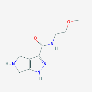 N-(2-Methoxyethyl)-2,4,5,6-tetrahydropyrrolo[3,4-c]pyrazole-3-carboxamide