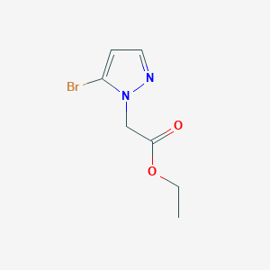 molecular formula C7H9BrN2O2 B11789668 Ethyl 2-(5-bromo-1H-pyrazol-1-yl)acetate 