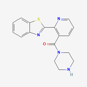 (2-(Benzo[d]thiazol-2-yl)pyridin-3-yl)(piperazin-1-yl)methanone