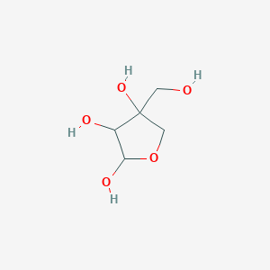molecular formula C₅H₁₀O₅ B117897 4-(Hydroxymethyl)oxolane-2,3,4-triol CAS No. 639-97-4