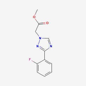 Methyl 2-(3-(2-fluorophenyl)-1H-1,2,4-triazol-1-yl)acetate