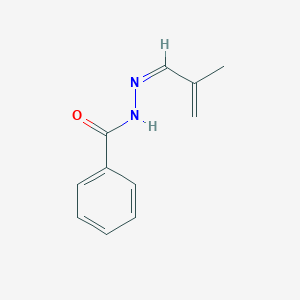 molecular formula C11H12N2O B1178971 N'-[(1Z)-2-Methyl-2-propen-1-ylidene]benzohydrazide CAS No. 133392-46-8