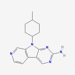 molecular formula C16H19N5 B11789749 8-(4-methylcyclohexyl)-4,6,8,11-tetrazatricyclo[7.4.0.02,7]trideca-1(9),2,4,6,10,12-hexaen-5-amine 