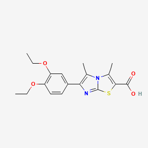 6-(3,4-Diethoxyphenyl)-3,5-dimethylimidazo[2,1-b]thiazole-2-carboxylic acid