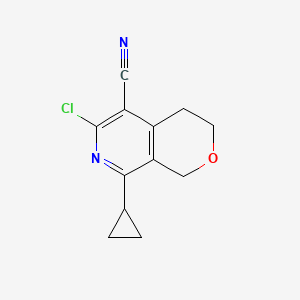 6-Chloro-8-cyclopropyl-3,4-dihydro-1H-pyrano[3,4-c]pyridine-5-carbonitrile