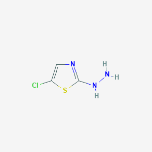 molecular formula C3H4ClN3S B11789883 5-Chloro-2-hydrazinylthiazole 