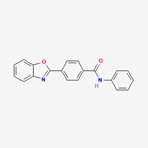 molecular formula C20H14N2O2 B1179010 4-(1,3-benzoxazol-2-yl)-N-phenylbenzamide 