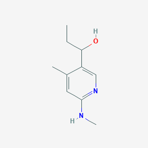 1-(4-Methyl-6-(methylamino)pyridin-3-yl)propan-1-ol