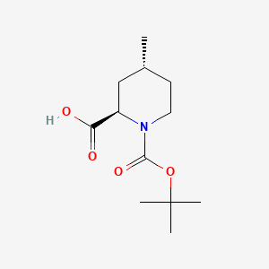 molecular formula C12H21NO4 B1179018 1-(Tert-butoxycarbonyl)-4-methylpiperidine-2-carboxylic acid CAS No. 154002-73-0