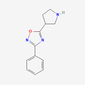 3-Phenyl-5-(pyrrolidin-3-yl)-1,2,4-oxadiazole