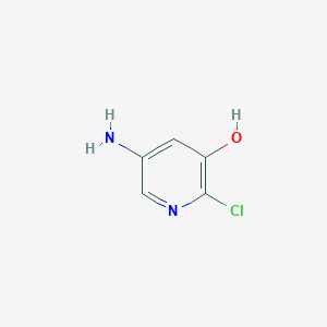 molecular formula C5H5ClN2O B11790237 5-Amino-2-chloropyridin-3-OL 