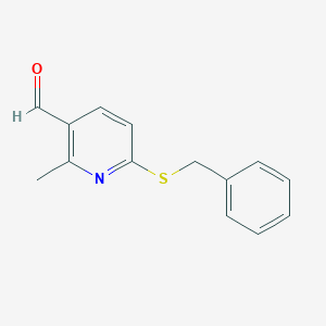 6-(Benzylthio)-2-methylnicotinaldehyde