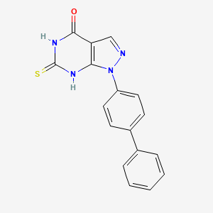 1-([1,1'-Biphenyl]-4-yl)-6-mercapto-1H-pyrazolo[3,4-d]pyrimidin-4(5H)-one