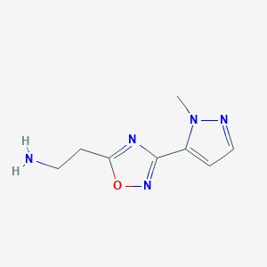 2-(3-(1-Methyl-1H-pyrazol-5-yl)-1,2,4-oxadiazol-5-yl)ethanamine