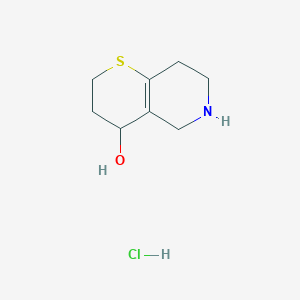 3,4,5,6,7,8-Hexahydro-2H-thiopyrano[3,2-c]pyridin-4-ol hydrochloride