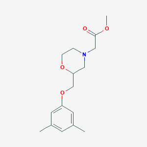 Methyl 2-(2-((3,5-dimethylphenoxy)methyl)morpholino)acetate