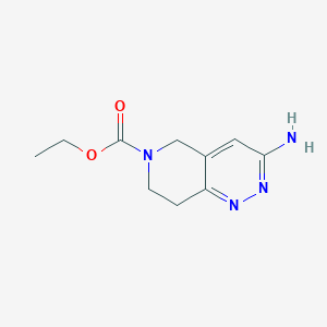 Ethyl 3-amino-7,8-dihydropyrido[4,3-C]pyridazine-6(5H)-carboxylate