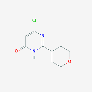 6-Chloro-2-(tetrahydro-2H-pyran-4-yl)pyrimidin-4(3H)-one