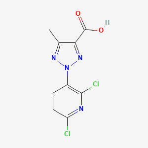 molecular formula C9H6Cl2N4O2 B11790462 2-(2,6-Dichloropyridin-3-yl)-5-methyl-2H-1,2,3-triazole-4-carboxylic acid 