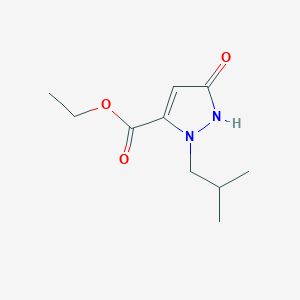 Ethyl 3-hydroxy-1-isobutyl-1H-pyrazole-5-carboxylate