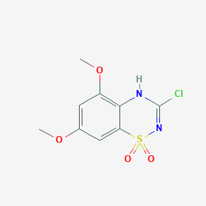 3-Chloro-5,7-dimethoxy-2H-benzo[e][1,2,4]thiadiazine 1,1-dioxide