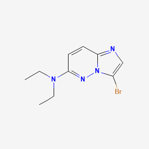 molecular formula C10H13BrN4 B11790564 3-Bromo-N,N-diethylimidazo[1,2-b]pyridazin-6-amine 