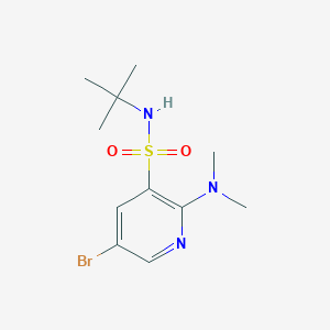 5-Bromo-N-(tert-butyl)-2-(dimethylamino)pyridine-3-sulfonamide