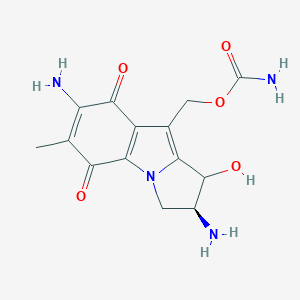 molecular formula C14H16N4O5 B117906 [(2S)-2,6-二氨基-3-羟基-7-甲基-5,8-二氧代-2,3-二氢-1H-吡咯并[1,2-a]吲哚-4-基]甲基氨基甲酸酯 CAS No. 1192552-64-9