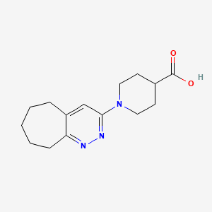 1-(6,7,8,9-Tetrahydro-5H-cyclohepta[c]pyridazin-3-yl)piperidine-4-carboxylic acid