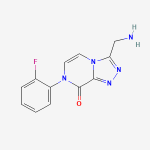 3-(Aminomethyl)-7-(2-fluorophenyl)-[1,2,4]triazolo[4,3-a]pyrazin-8(7H)-one