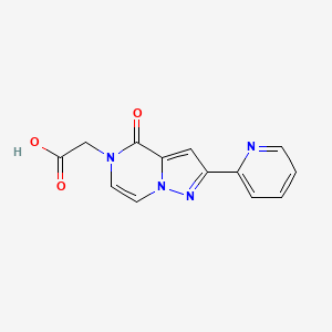 2-(4-Oxo-2-(pyridin-2-yl)pyrazolo[1,5-a]pyrazin-5(4H)-yl)acetic acid