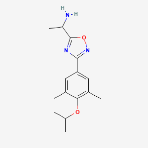 1-(3-(4-Isopropoxy-3,5-dimethylphenyl)-1,2,4-oxadiazol-5-yl)ethanamine