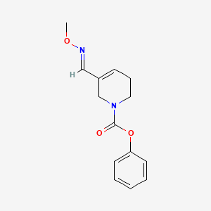 molecular formula C5H7NO4 B1179078 Phenyl 3,6-dihydro-5-((methoxyimino)methyl)-1(2H)-pyridinecarboxylate CAS No. 145071-42-7
