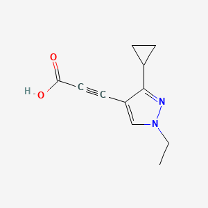 3-(3-Cyclopropyl-1-ethyl-1H-pyrazol-4-yl)propiolic acid