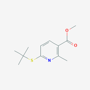 Methyl 6-(tert-butylthio)-2-methylnicotinate