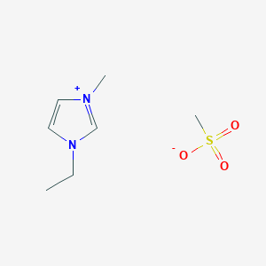 molecular formula C7H14N2O3S B117908 1-乙基-3-甲基咪唑鎓甲磺酸盐 CAS No. 145022-45-3