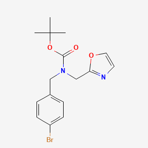 molecular formula C16H19BrN2O3 B11790839 Tert-butyl 4-bromobenzyl(oxazol-2-ylmethyl)carbamate 