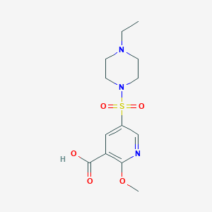 5-((4-Ethylpiperazin-1-yl)sulfonyl)-2-methoxynicotinic acid