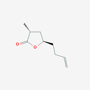 molecular formula C9H14O2 B11790851 (3R,5R)-5-(But-3-en-1-yl)-3-methyldihydrofuran-2(3H)-one 