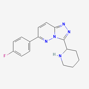 6-(4-Fluorophenyl)-3-(piperidin-2-yl)-[1,2,4]triazolo[4,3-b]pyridazine