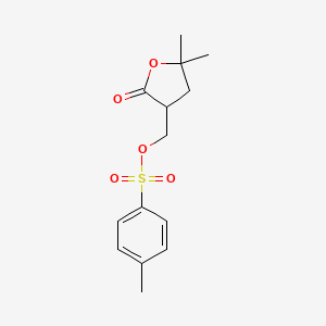 molecular formula C34H35N3O6S B1179086 5,5-dimethyl-3-[(tosyloxy)methyl]dihydro-2(3H)-furanone CAS No. 154060-50-1