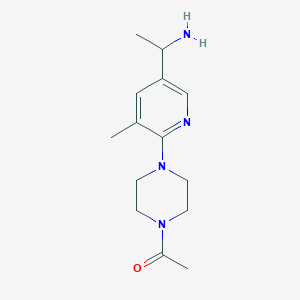 1-(4-(5-(1-Aminoethyl)-3-methylpyridin-2-yl)piperazin-1-yl)ethanone