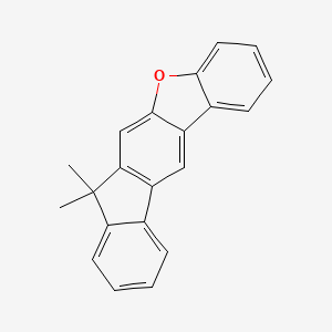 molecular formula C21H16O B11790881 7,7-Dimethyl-7H-fluoreno[2,3-b]benzofuran 