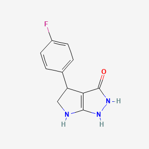 4-(4-Fluorophenyl)-2,4,5,6-tetrahydropyrrolo[2,3-c]pyrazol-3-ol