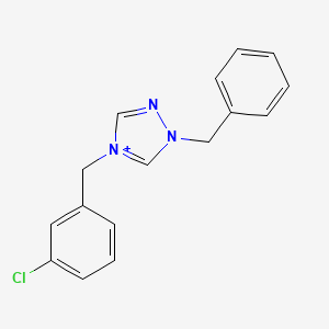 1-benzyl-4-(3-chlorobenzyl)-1H-1,2,4-triazol-4-ium