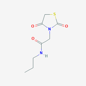 2-(2,4-Dioxothiazolidin-3-yl)-N-propylacetamide