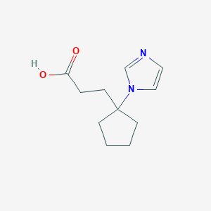 3-(1-(1H-Imidazol-1-yl)cyclopentyl)propanoic acid