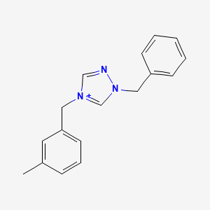 1-benzyl-4-(3-methylbenzyl)-1H-1,2,4-triazol-4-ium