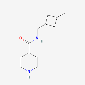 molecular formula C12H22N2O B11790990 N-((3-Methylcyclobutyl)methyl)piperidine-4-carboxamide 