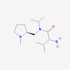 2-amino-3-methyl-N-[[(2S)-1-methylpyrrolidin-2-yl]methyl]-N-propan-2-ylbutanamide